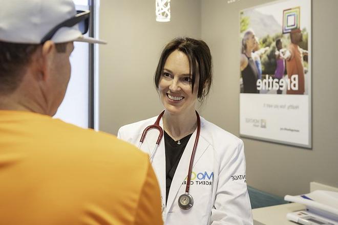 Nurse attending to a patient